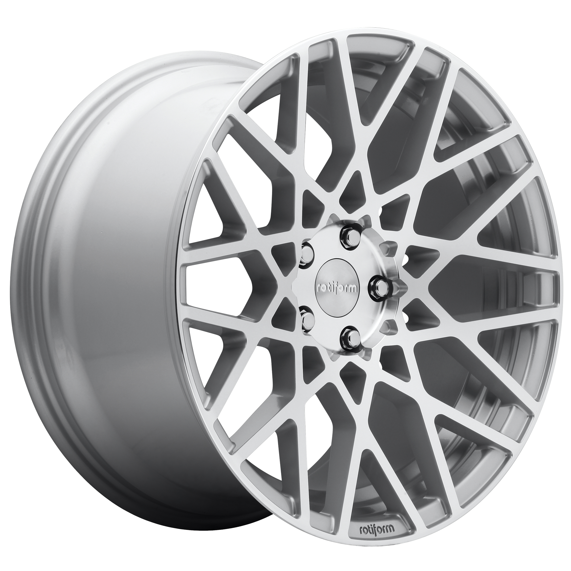 Rotiform R110 BLQ 18x8.5 Gloss Silver Machined 5x114.3 38mm