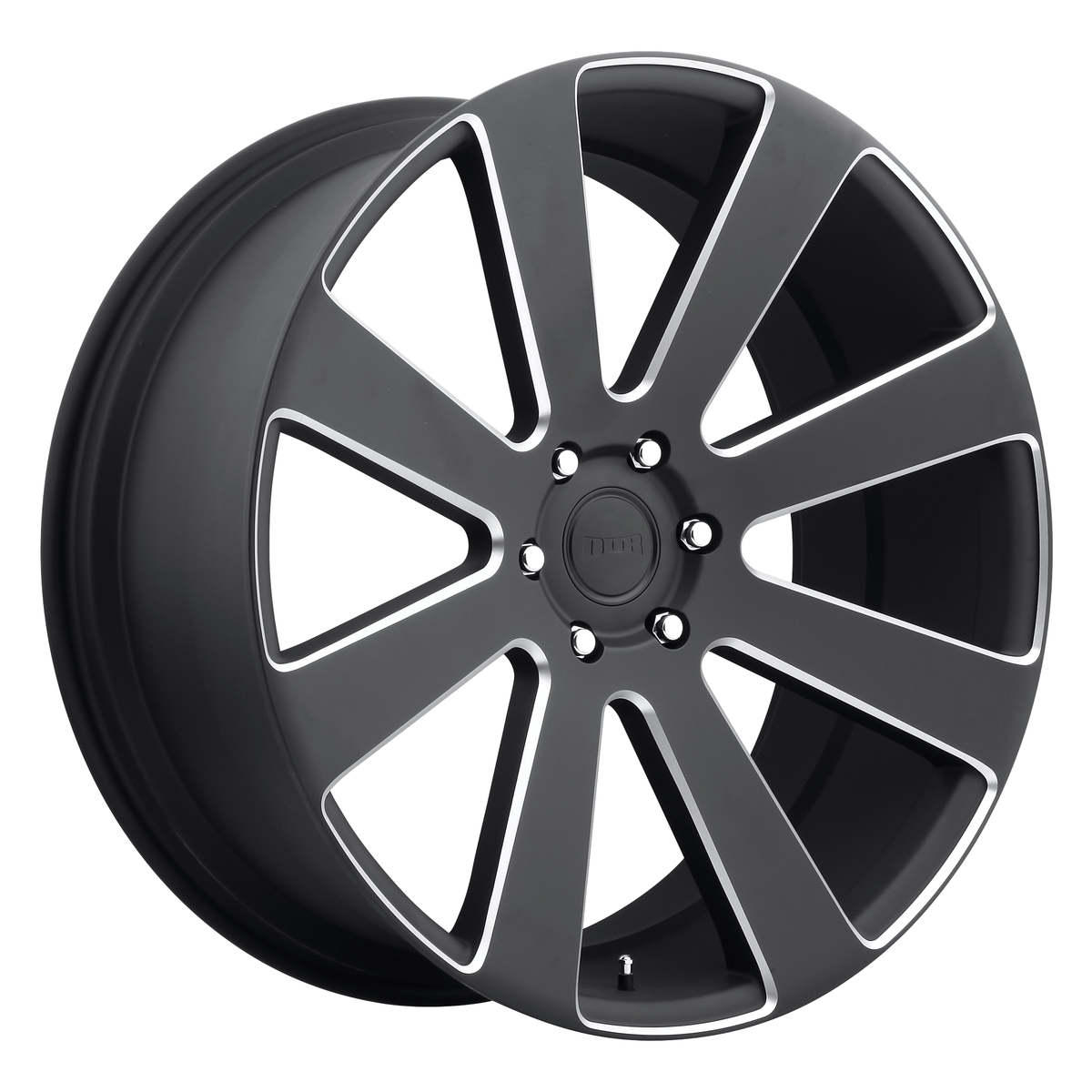 DUB 1PC S187 8-BALL 22x9.5 Matte Black Milled 6x135 30mm