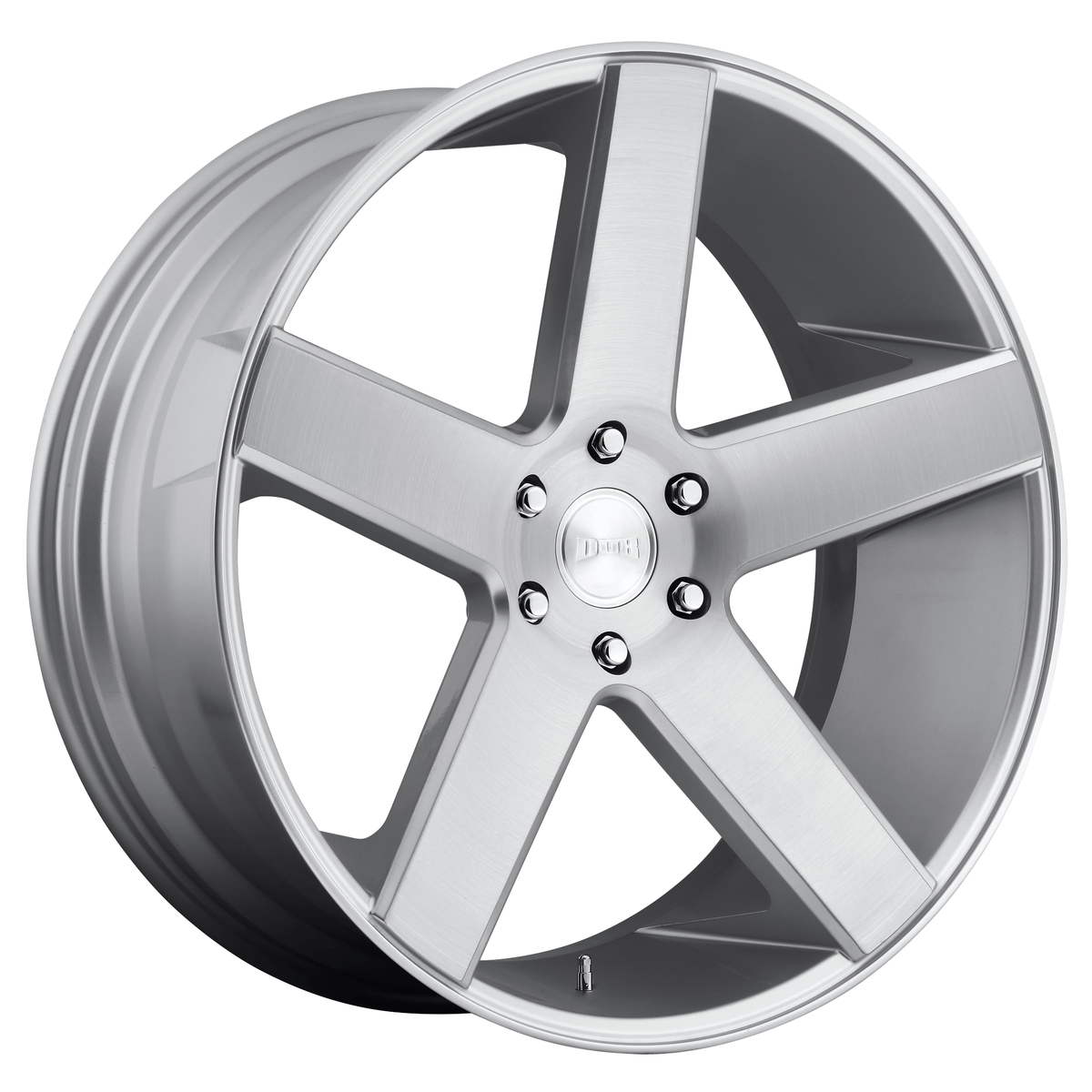 DUB 1PC S218 BALLER 22x9.5 Gloss Silver Brushed 6x135 30mm
