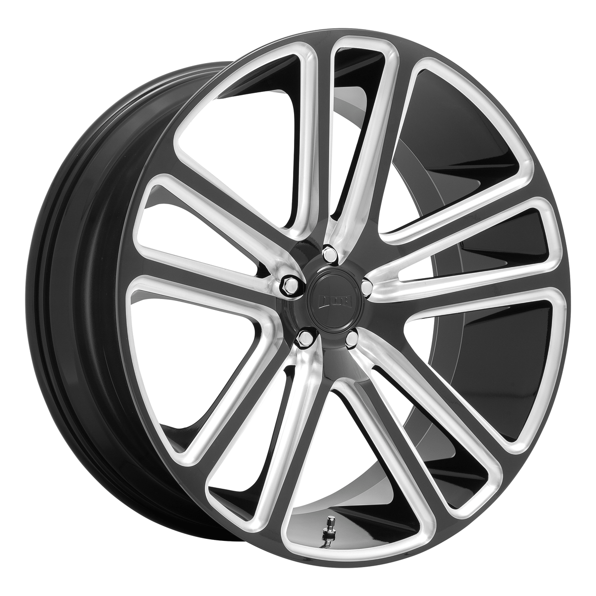 DUB 1PC S255 FLEX 22x9.5 Gloss Black Milled 6x135 30mm
