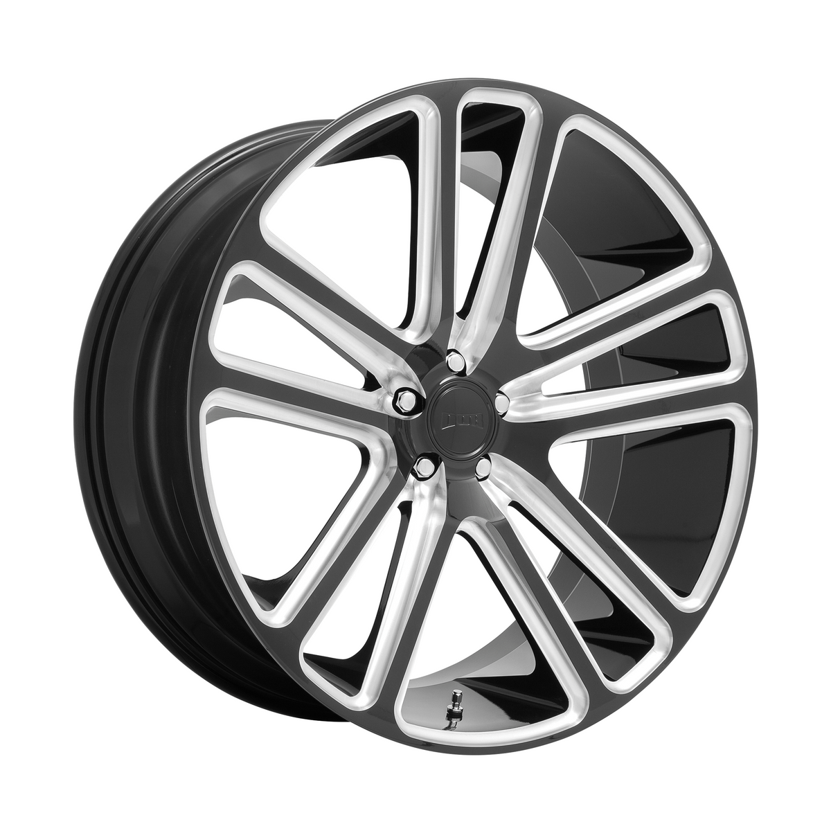 DUB 1PC S255 FLEX 22x9.5 Gloss Black Milled 6x135 30mm