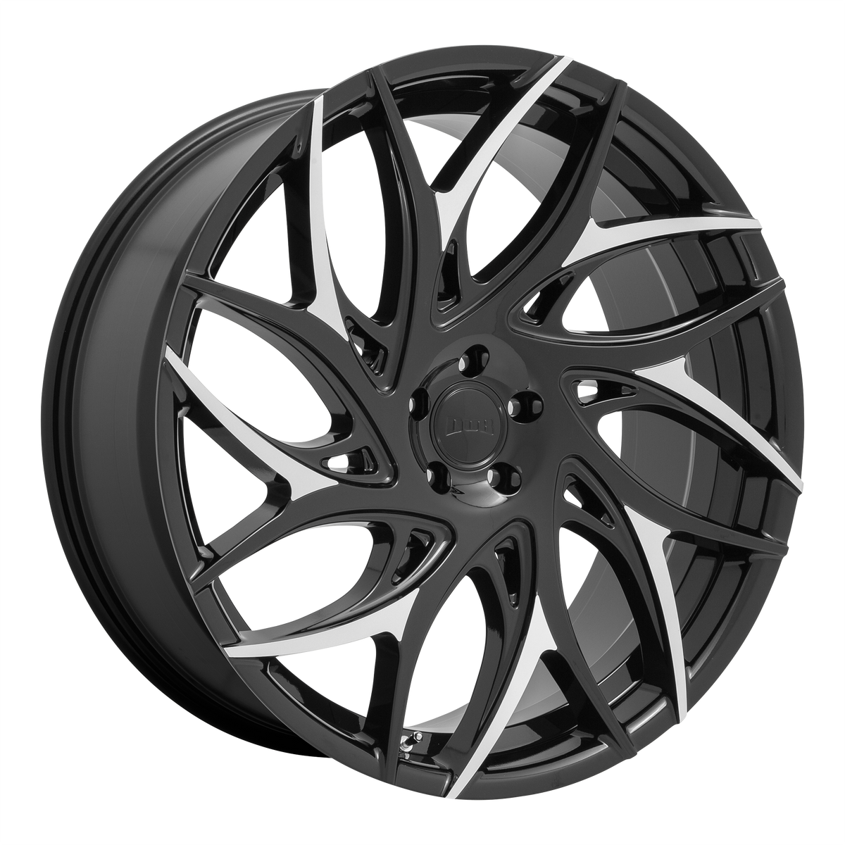 DUB 1PC S259 G.O.A.T. 20x9 Gloss Black W/ Machined Spokes 5x114.3 35mm