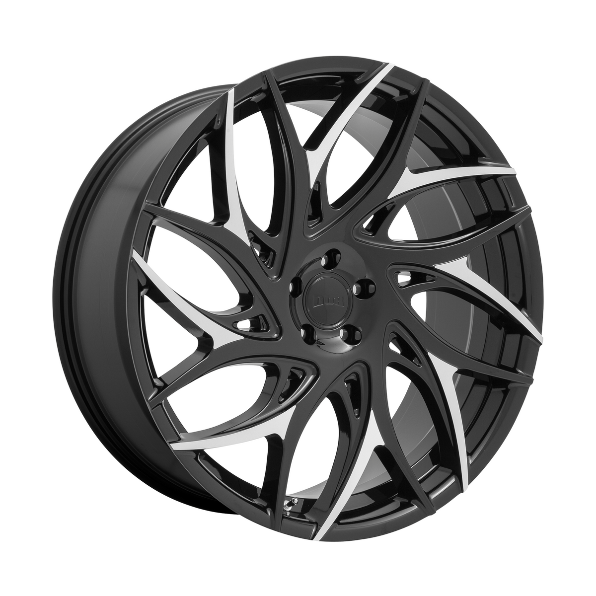 DUB 1PC S259 G.O.A.T. 20x9 Gloss Black W/ Machined Spokes 5x114.3 35mm
