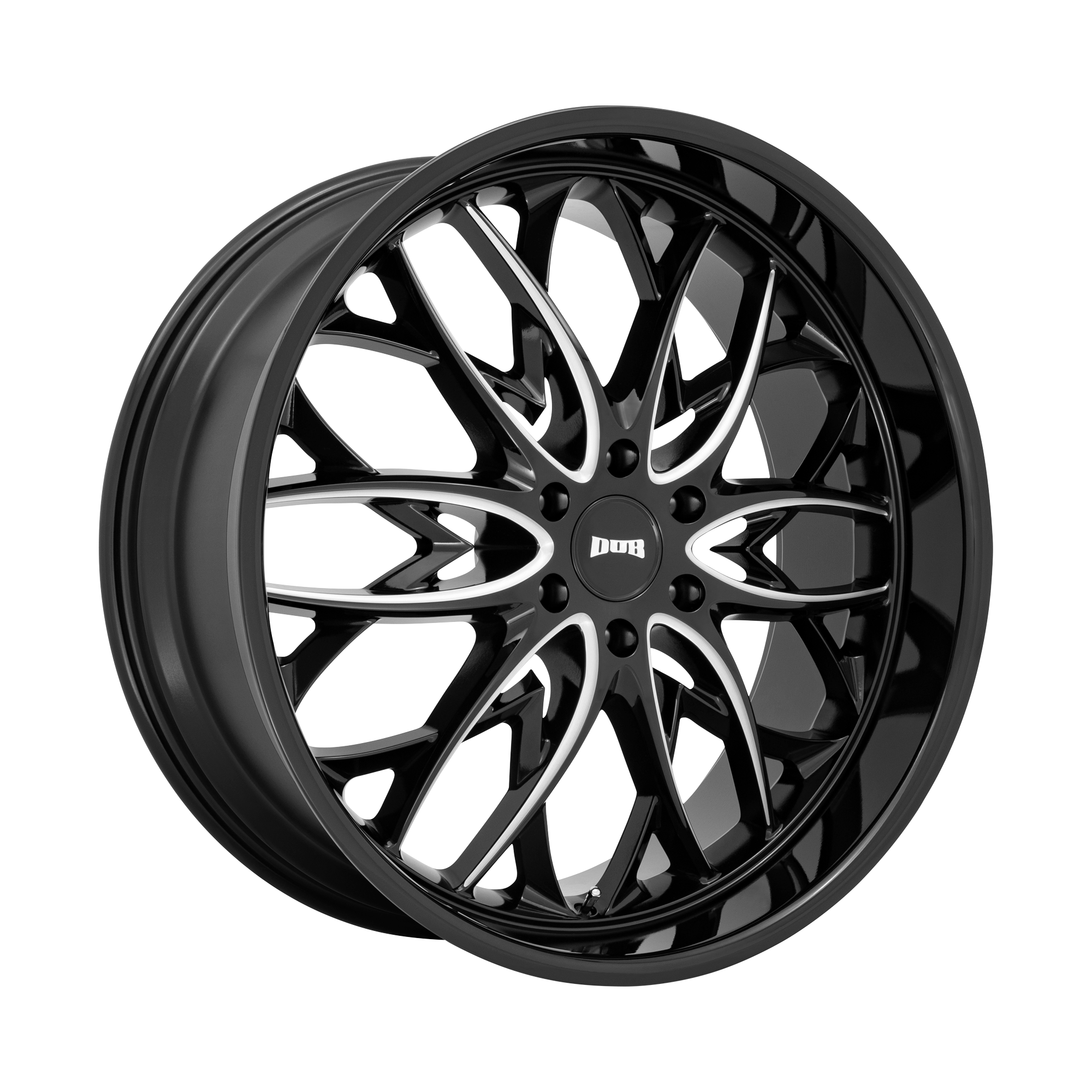DUB 1PC S263 OG 22x9.5 Gloss Black Milled 6x135 30mm