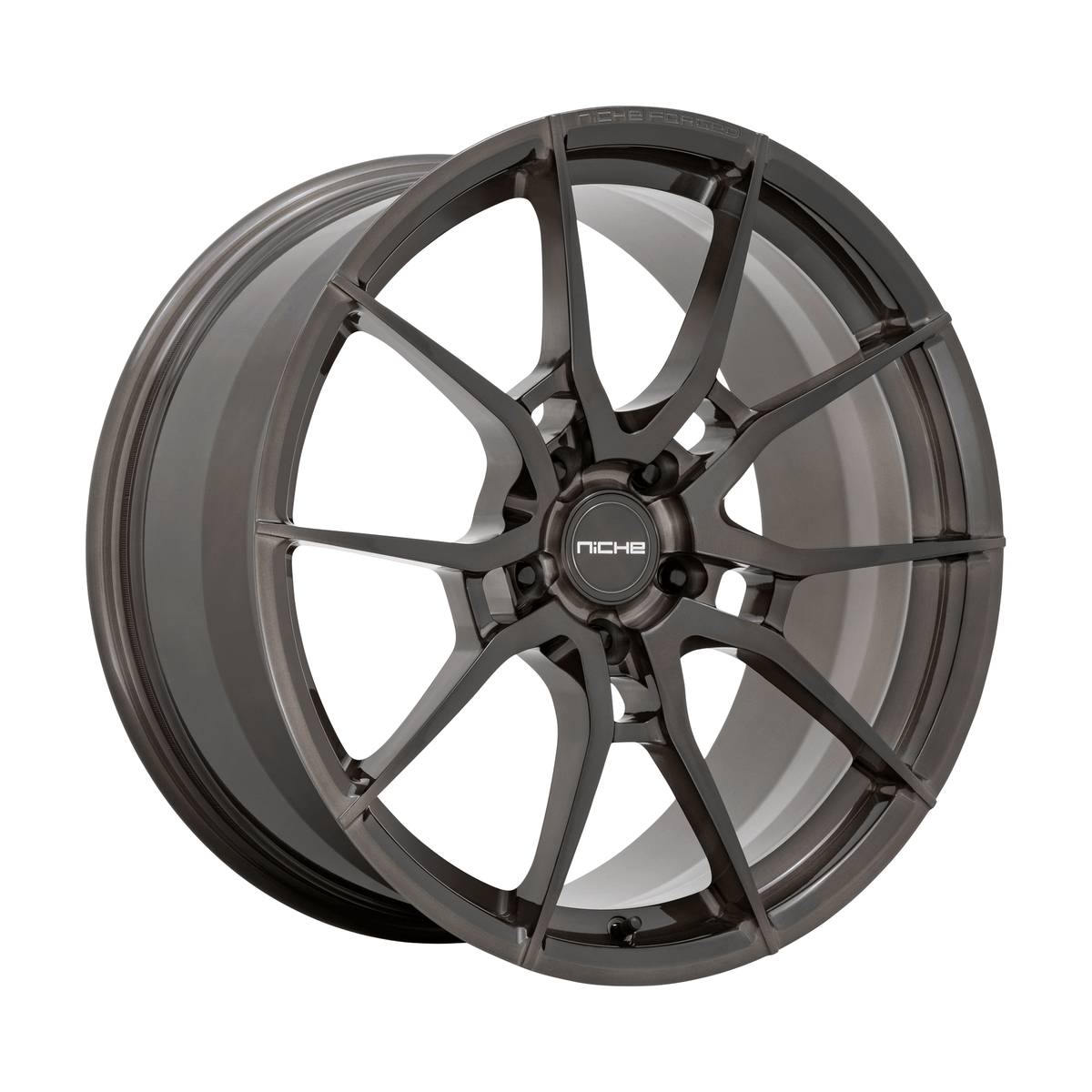 Niche 1PC T111 KANAN 20x11 Brushed Candy Smoke 5x114.3 50mm