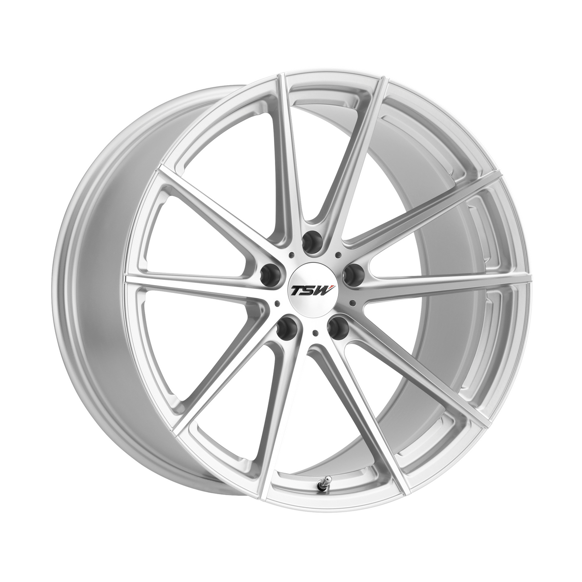 TSW BATHURST 20x11 Silver W/ Mirror Cut Face 5x114.3 50mm