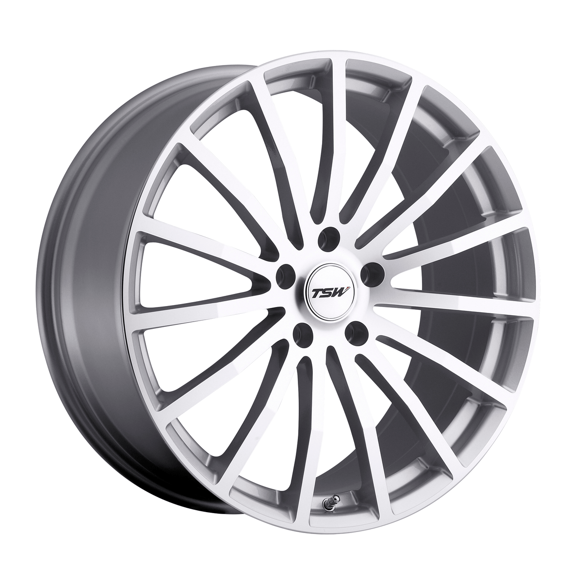TSW MALLORY 20x10 Silver W/ Mirror Cut Face 5x114.3 25mm