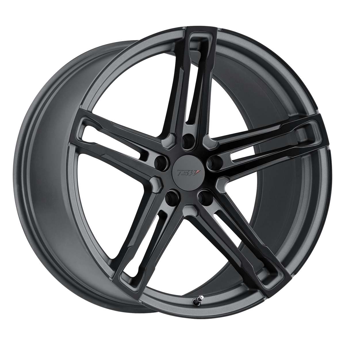 TSW MECHANICA 20x10 Matte Gunmetal W/ M-Black Face 5x114.3 40mm
