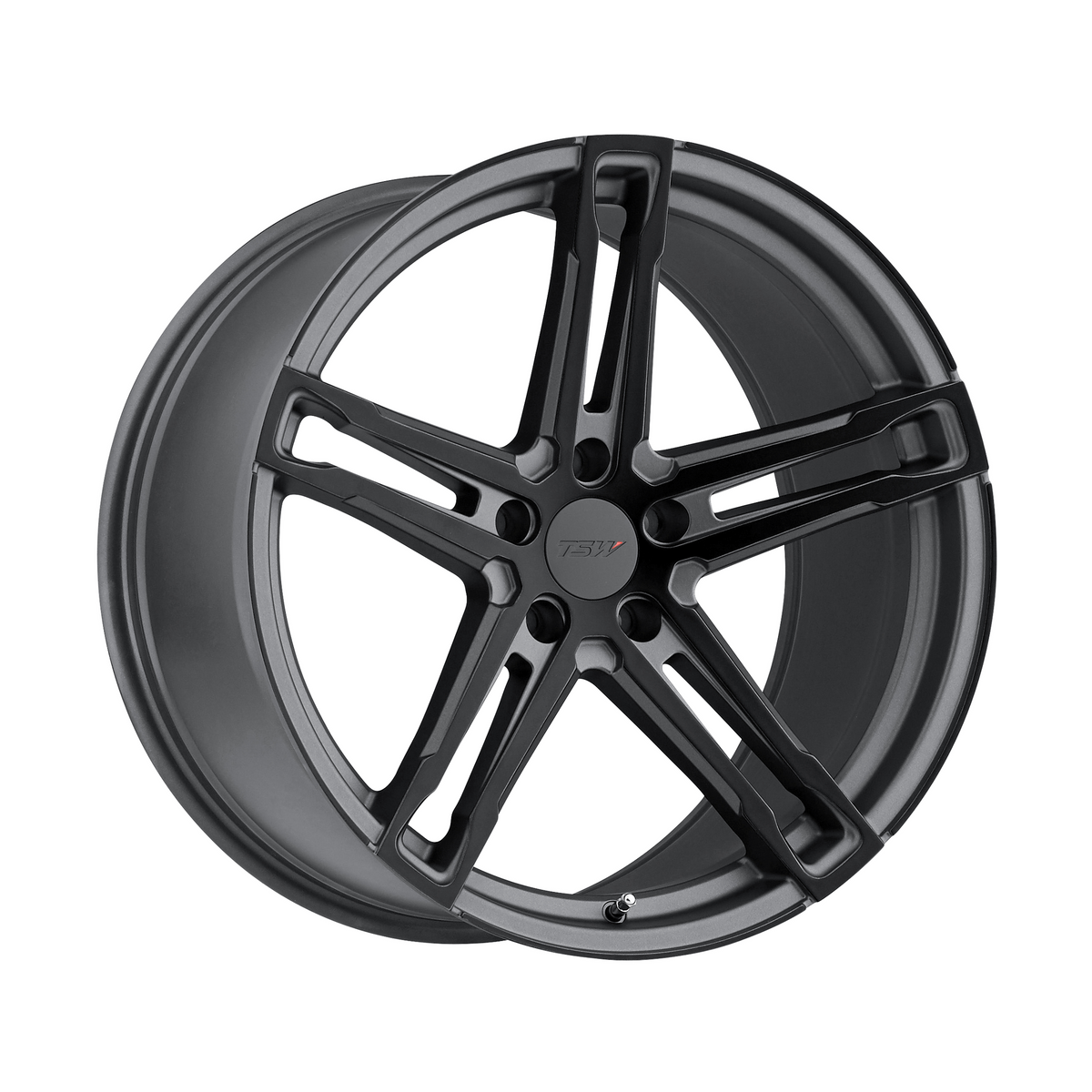 TSW MECHANICA 20x10 Matte Gunmetal W/ M-Black Face 5x114.3 40mm