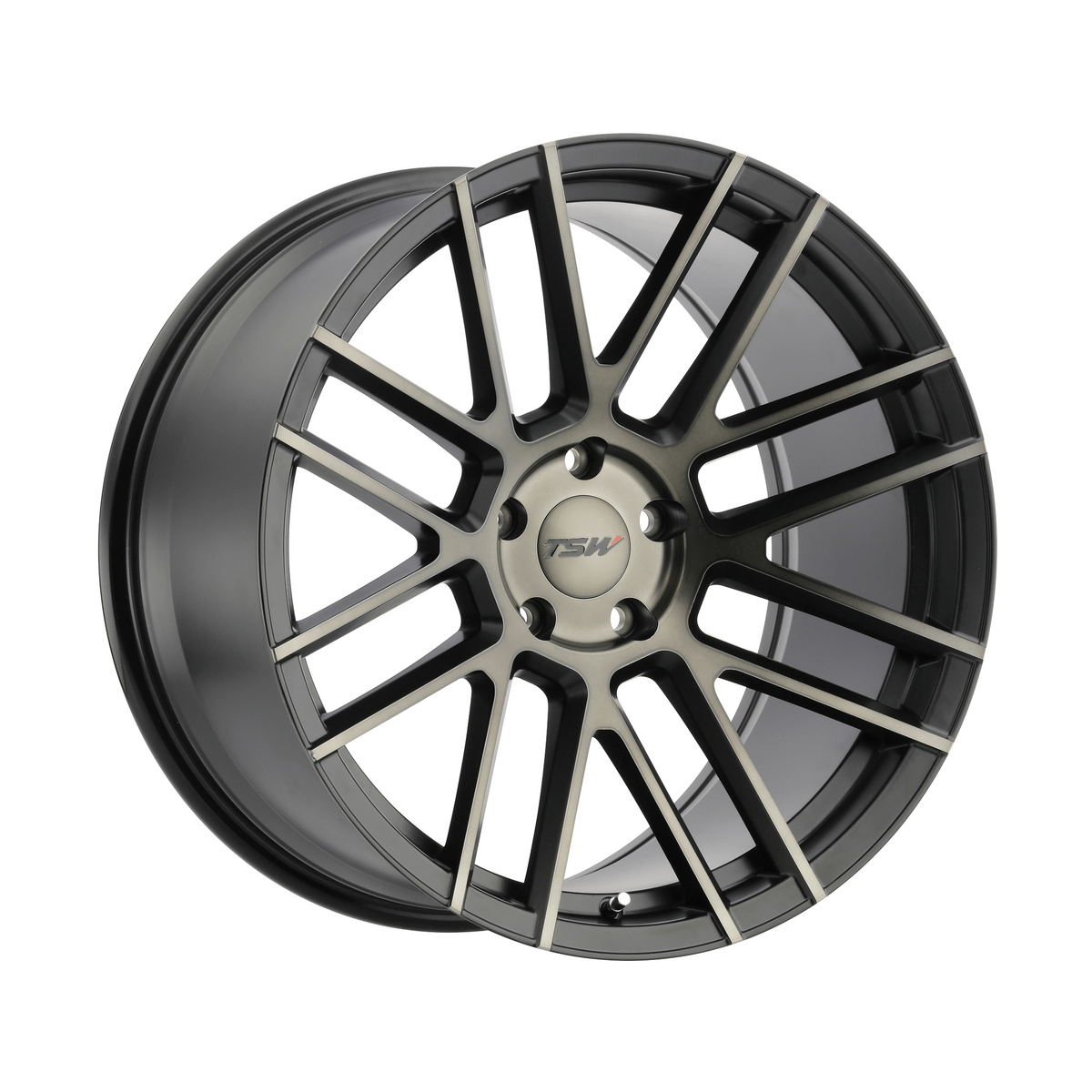 TSW MOSPORT 20x10 Matte Black W/ Mach Dark Face 5x114.3 40mm