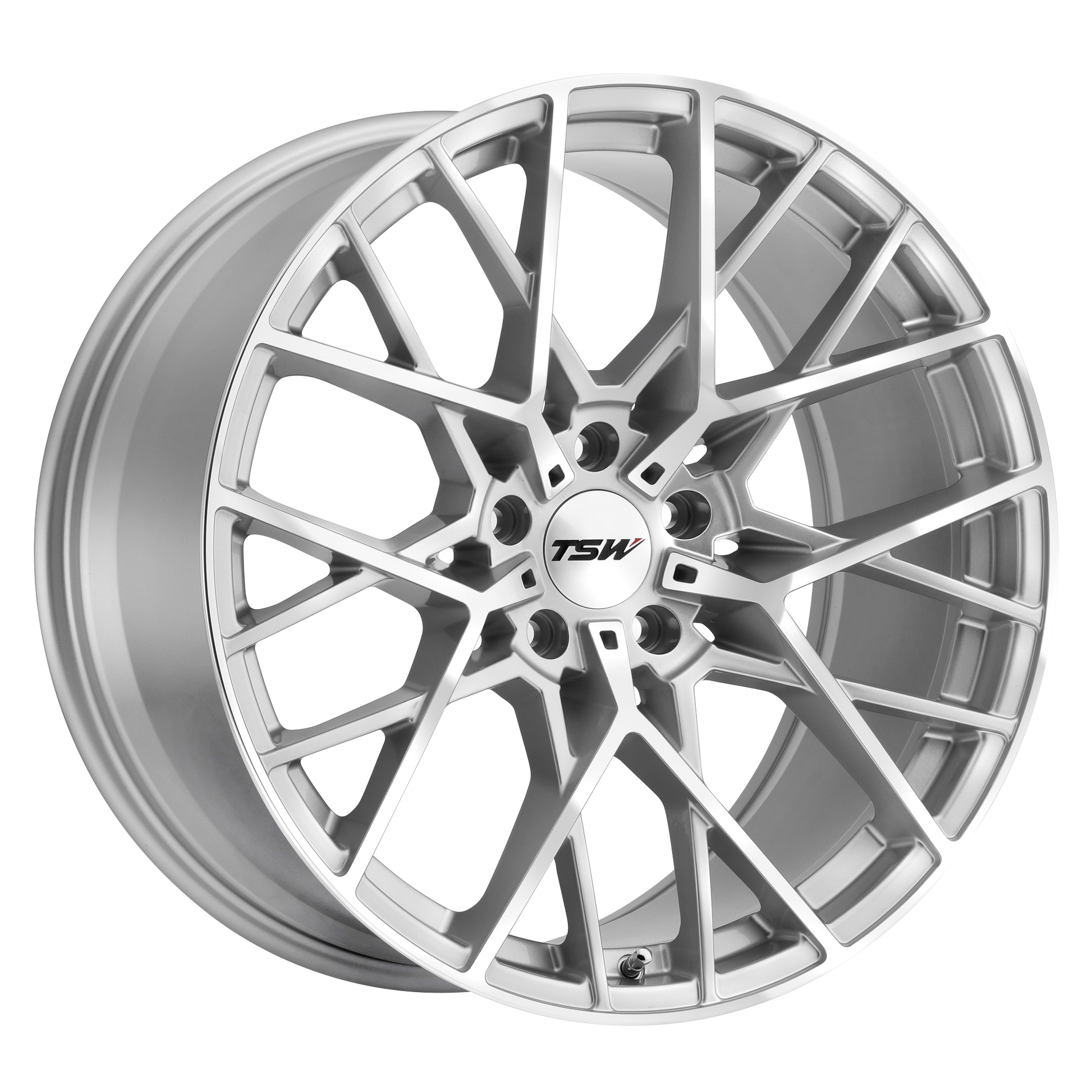 TSW SEBRING 20x8.5 Silver W/  Mirror Cut Face 5x114.3 30mm