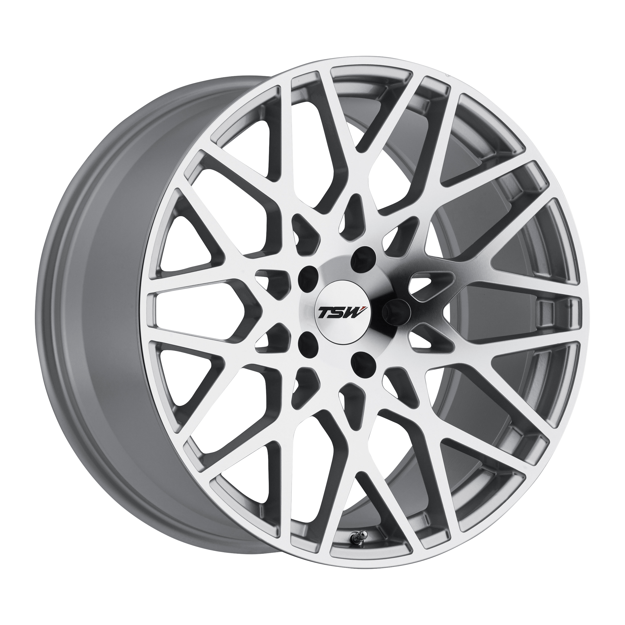 TSW VALE 18x9.5 Silver W/ Mirror Cut Face 5x114.3 40mm