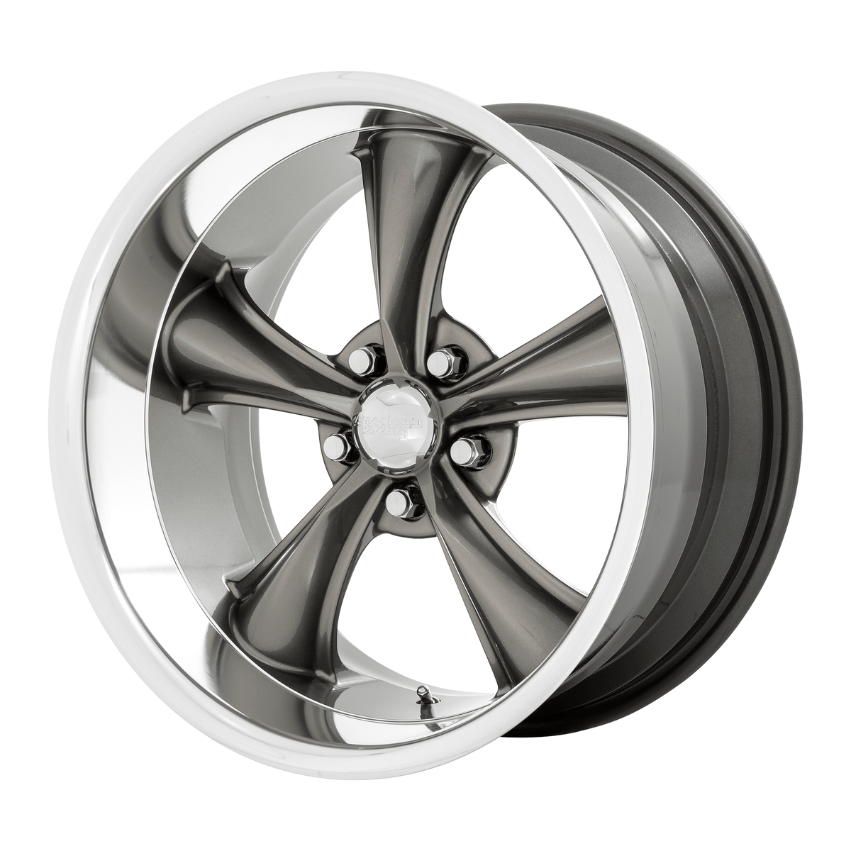 American Racing Vintage VN338 BOSS TT 20x10 Graphite W/ Diamond Cut Lip 5x114.3 35mm