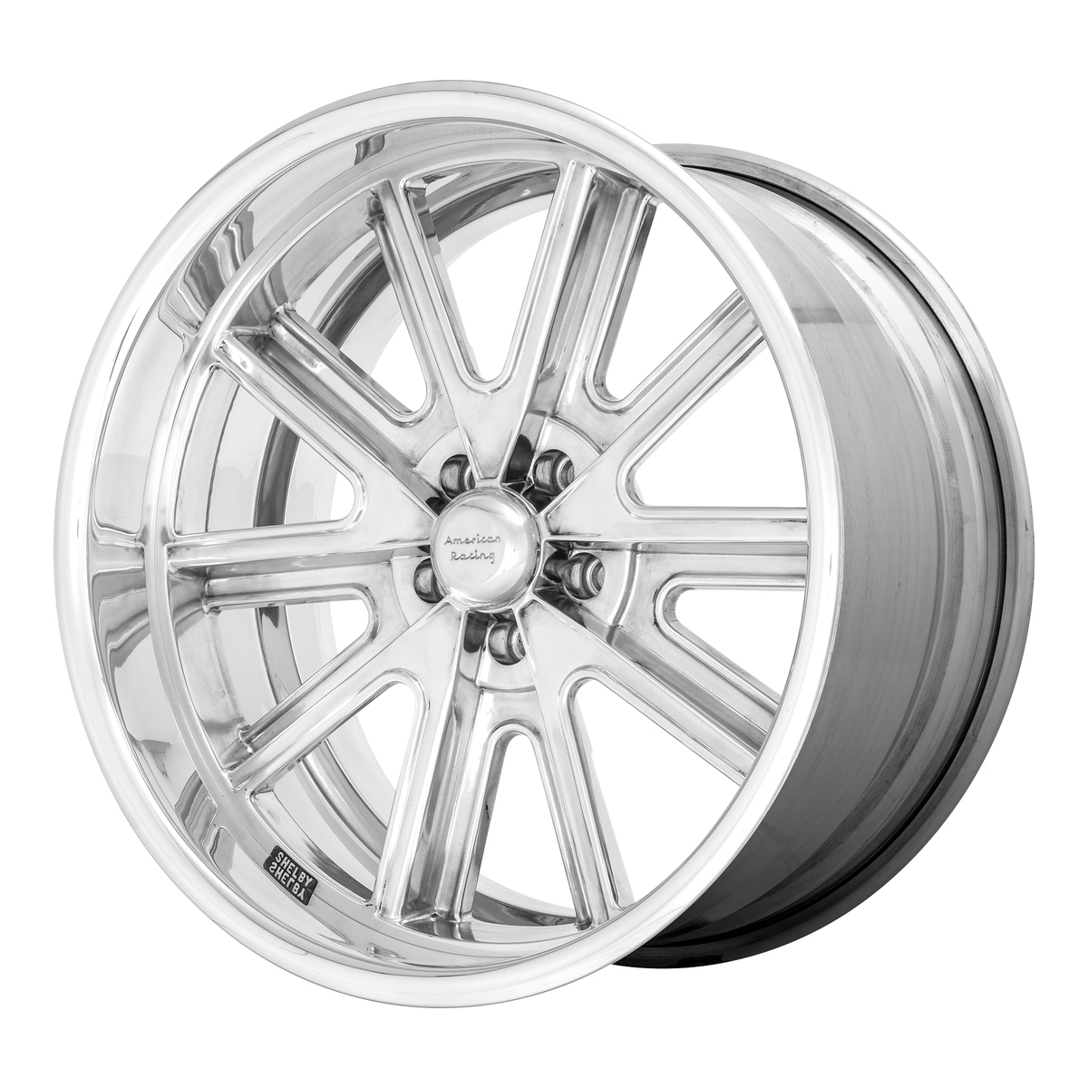 American Racing Vintage VN407 COBRA 17x7 Two-Pc Polished Polish Barrel 5x114.3 38mm