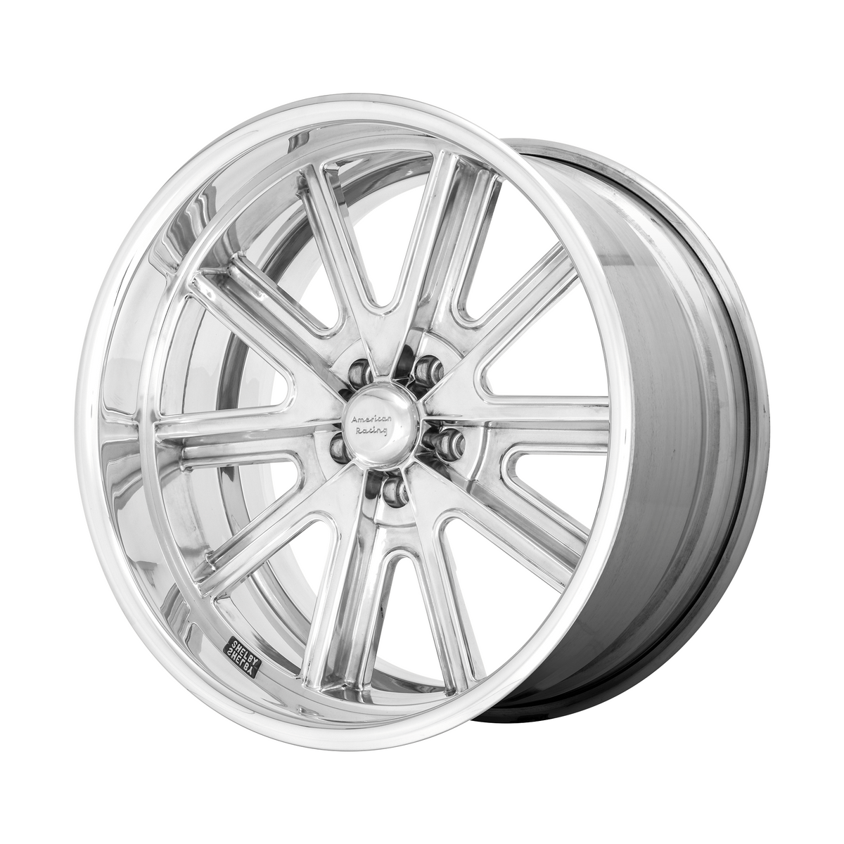 American Racing Vintage VN407 COBRA 17x7 Two-Pc Polished Polish Barrel 5x114.3 38mm