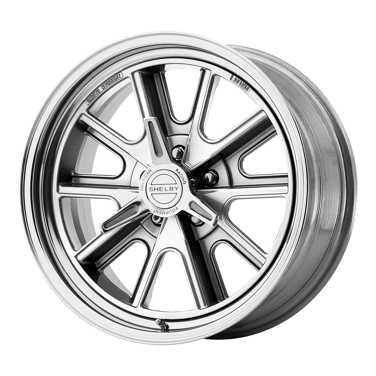 American Racing Vintage VN427 SHELBY COBRA 18x9.5 Two-Piece Polished 5x114.3 25mm