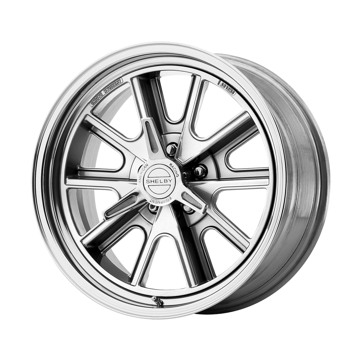 American Racing Vintage VN427 SHELBY COBRA 18x9.5 Two-Piece Polished 5x114.3 25mm