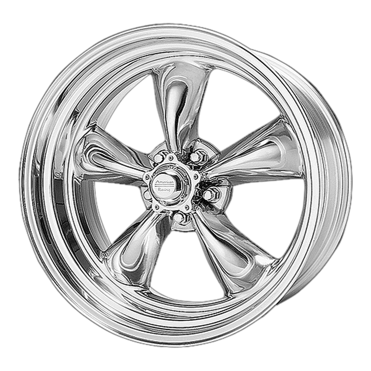 American Racing Vintage VN505 TORQ THRUST II 17x9.5 Polished 5x114.3 28mm
