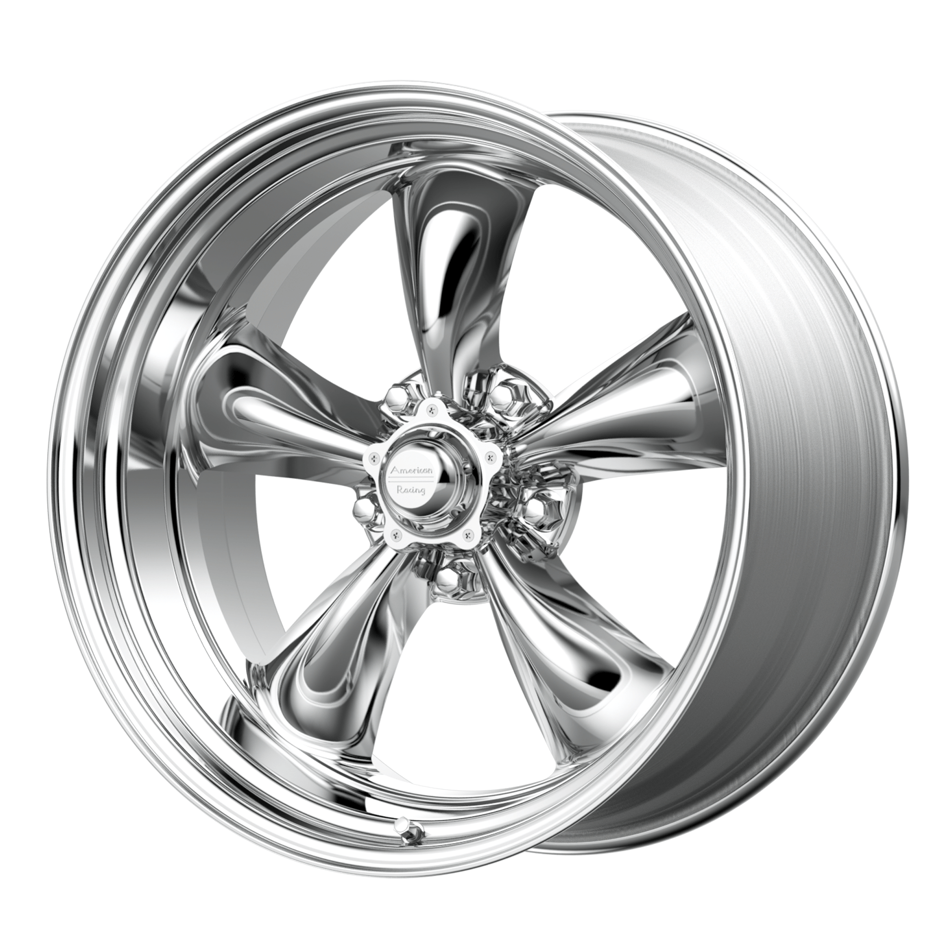 American Racing Vintage VN515 TORQ THRUST II 1 PC 17x8 Polished 5x114.3 25mm