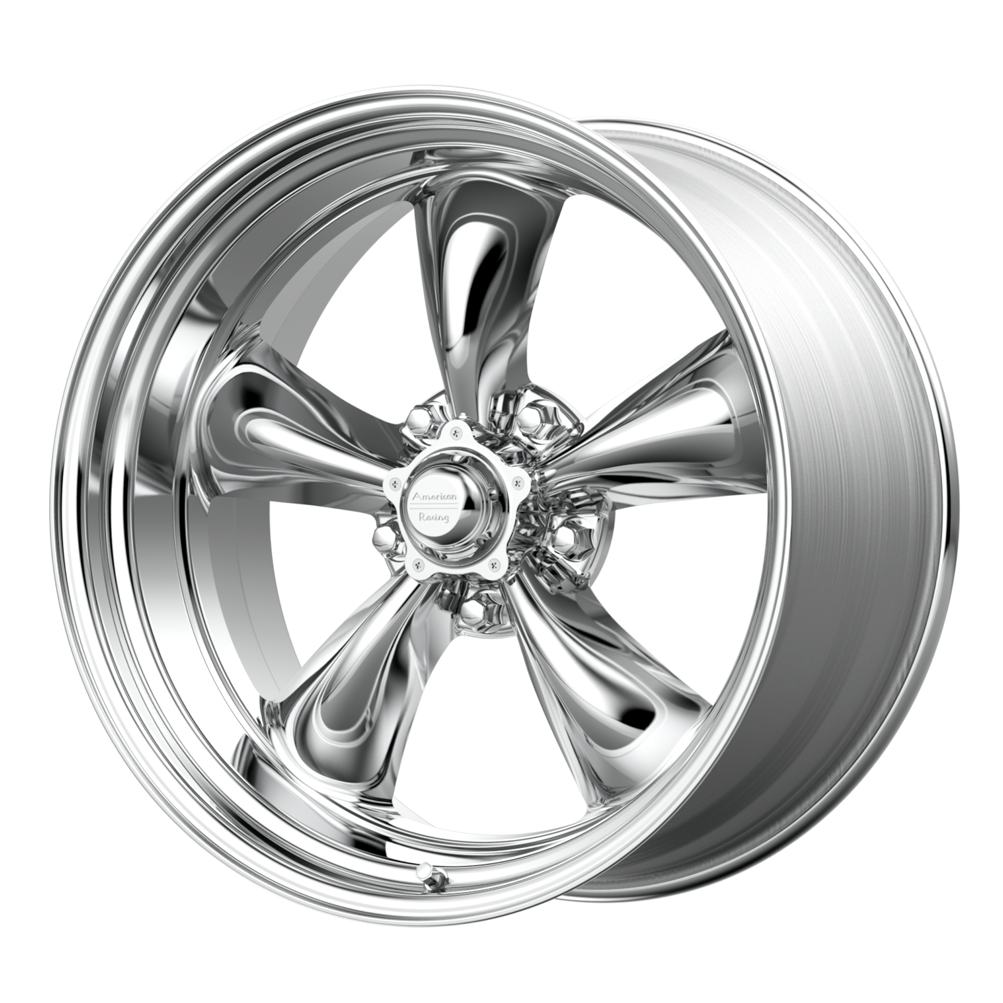 American Racing Vintage VN515 TORQ THRUST II 1 PC 17x8 Polished 5x114.3 25mm