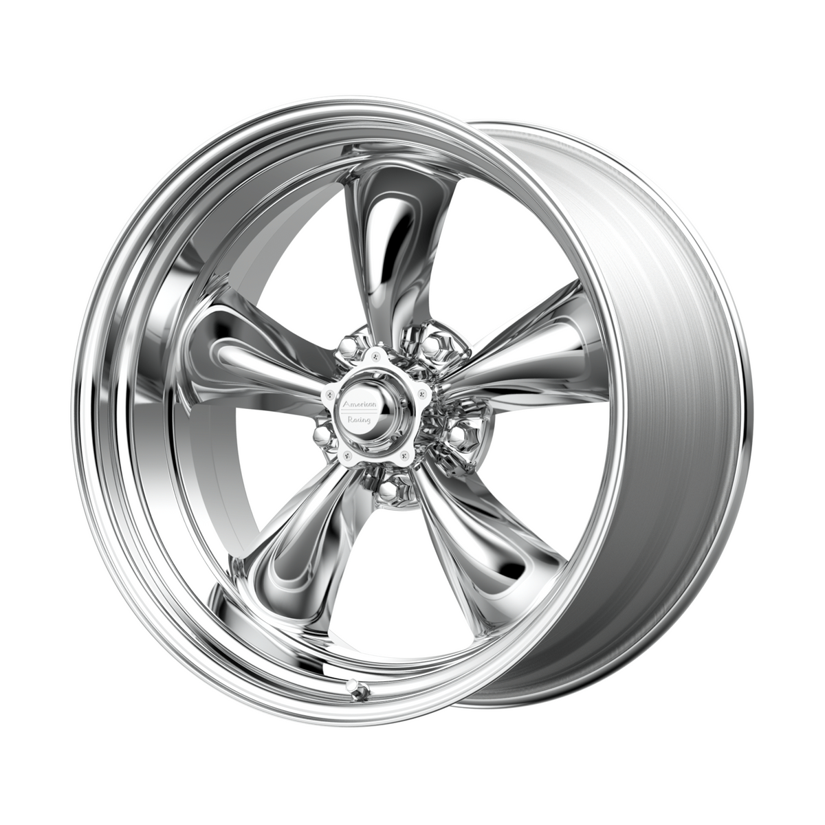 American Racing Vintage VN515 TORQ THRUST II 1 PC 17x8 Polished 5x114.3 25mm