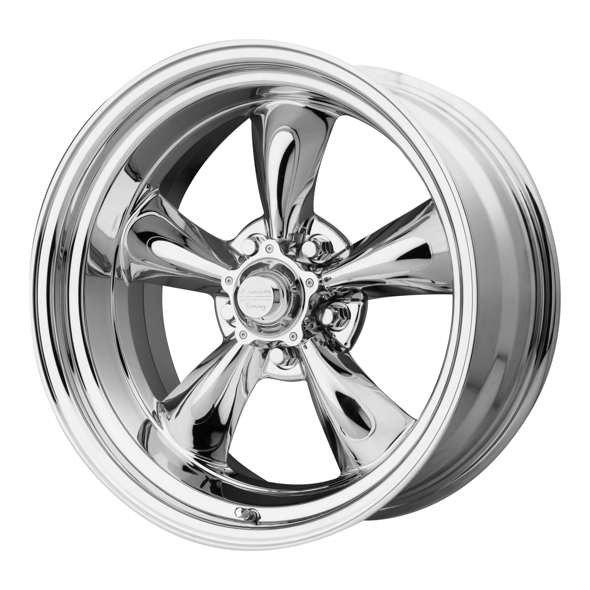 American Racing Vintage VN615 TORQ THRUST II 1 PC 17x9.5 Chrome 5x114.3 28mm