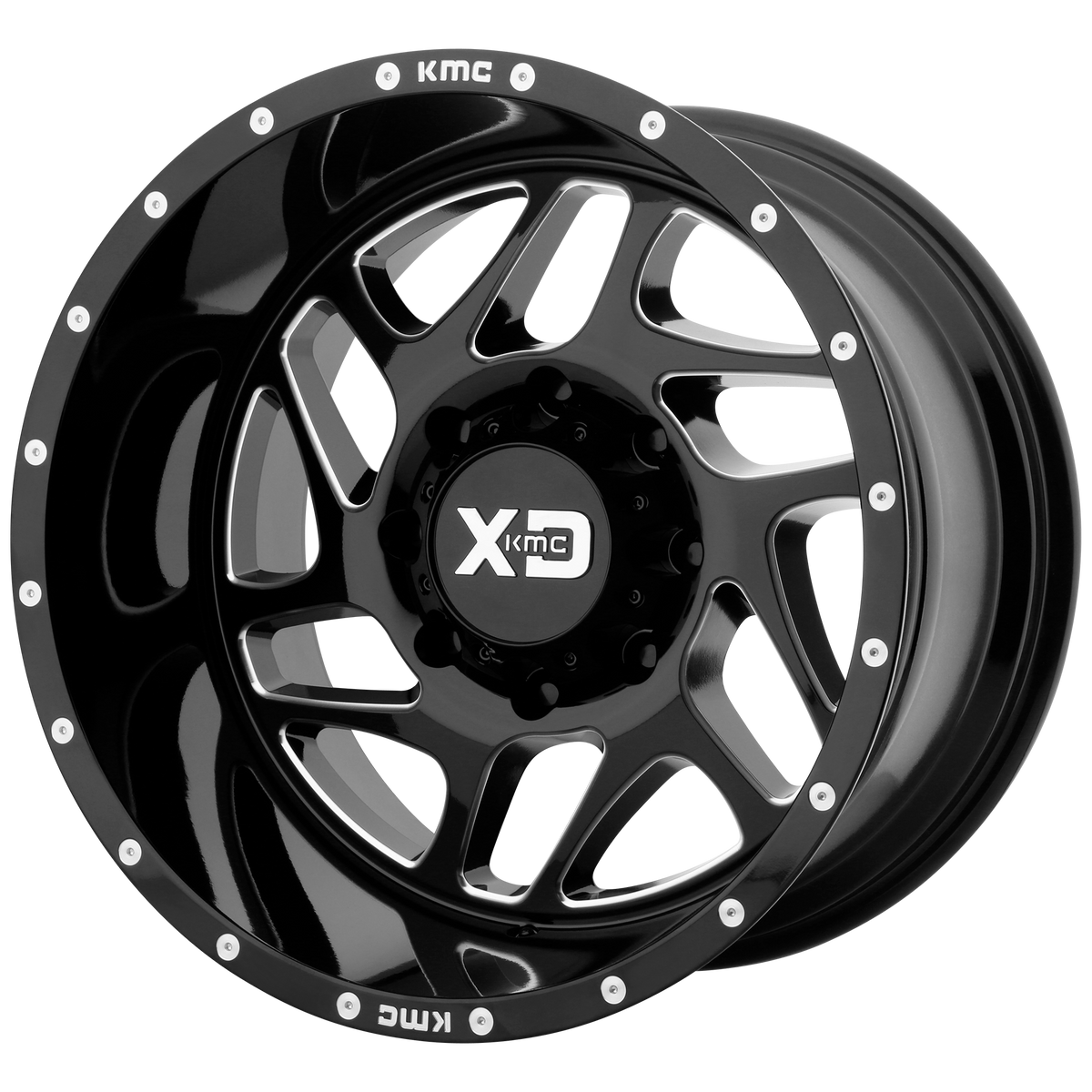 XD XD836 FURY 20x9 Gloss Black Milled 6x135 18mm