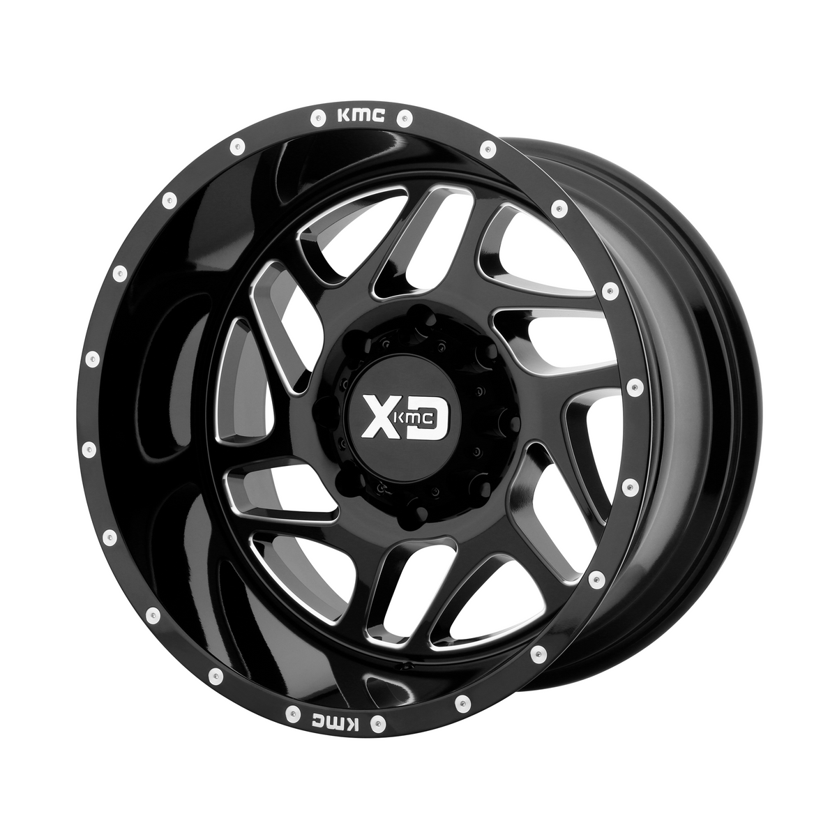 XD XD836 FURY 20x9 Gloss Black Milled 6x135 18mm