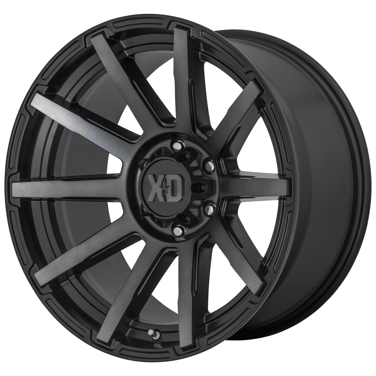 XD XD847 OUTBREAK 20x9 Satin Black W/ Gray Tint 6x135 30mm