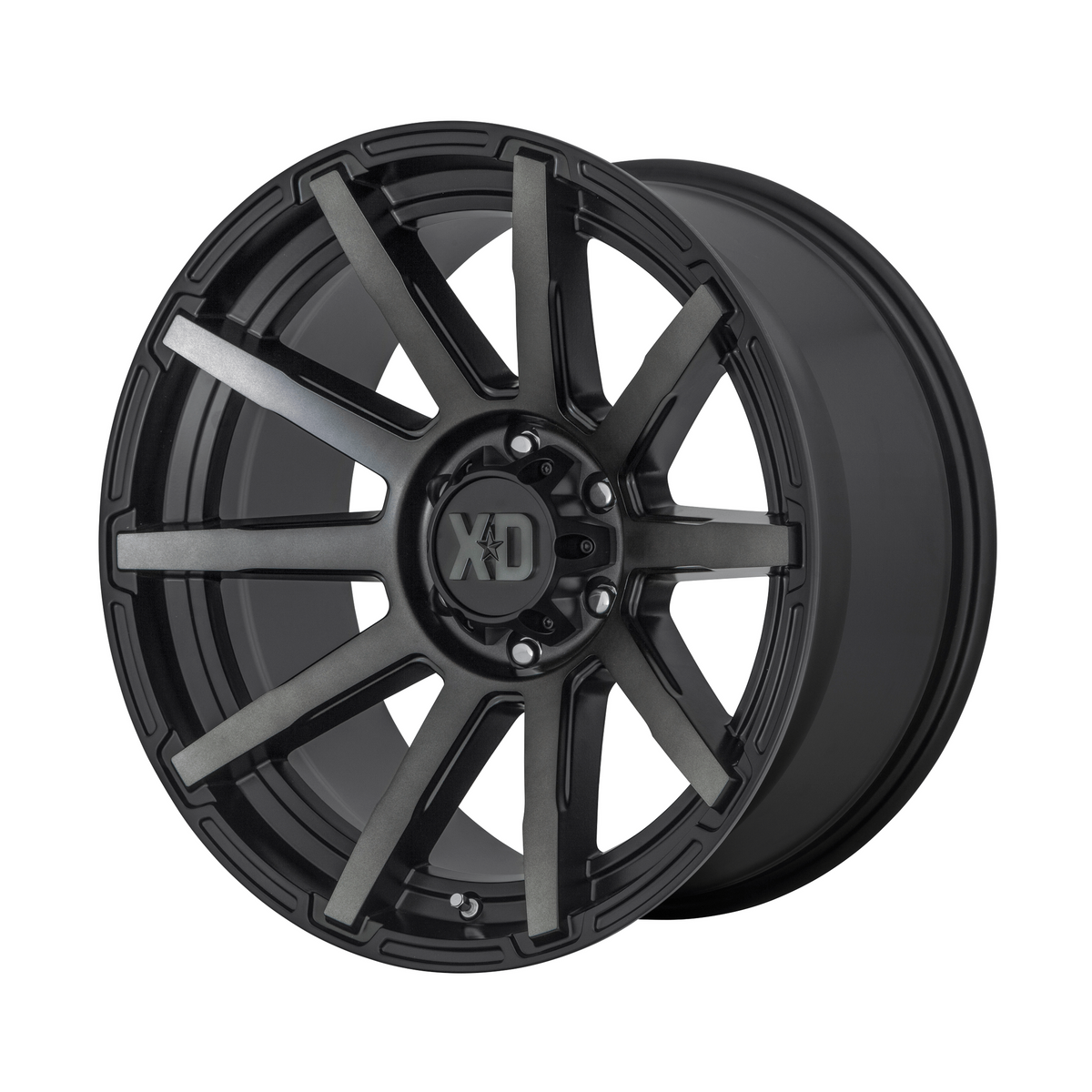 XD XD847 OUTBREAK 20x9 Satin Black W/ Gray Tint 6x135 30mm