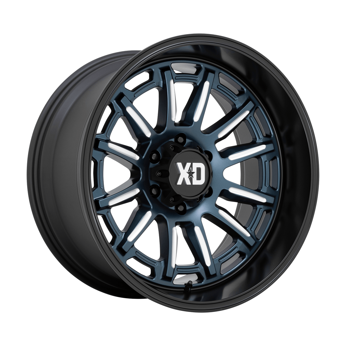 XD XD865 PHOENIX 20x9 Metallic Blue Milled W/ Blk Lp 6x135 18mm