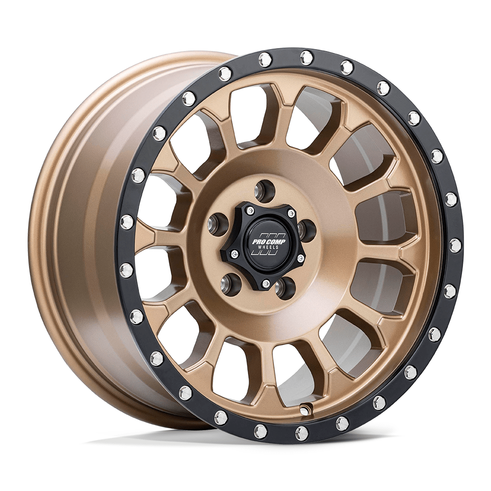 Pro Comp Alloys PA34 ROCKWELL 17x8.5 Matte Bronze W/ Black Lip 6x135 0mm