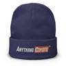 Anything Coyote Embroidered Beanie