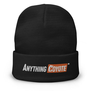 Anything Coyote Embroidered Beanie