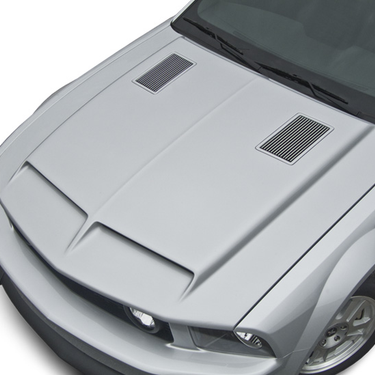 05-09 Mustang Type 4 Ram Air Hood w/ Billet Heat Extractors